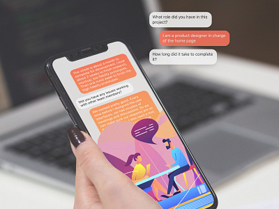 Emotional Design - Chatbot app branding design illustration illustrator ui ux