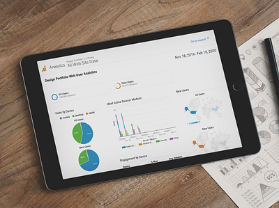 Digital Analytics - Dashboard design illustration ux vector