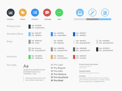 Design Guideline app branding design graphic design illustration illustrator minimal ui ux vector