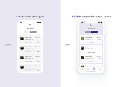 App Design - Before & After