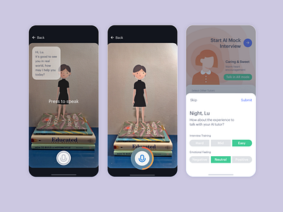 Emotional Design - AR Pages and Feedback Pop-Up