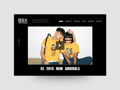 BXS Website Design - Homepage (Desktop) branding design ui ux web website