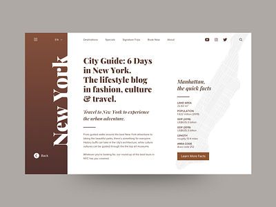 Web Design for Travel Blog - Detail Page #1