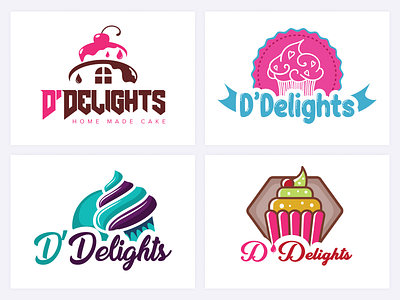 Home Made Cakes Logo Design 2021 branding cake clean color cool graphic graphic design homemade illustration interface logo