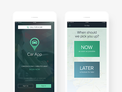 Car App Design for Ride app car clean dark color scheme design free interface mobile taxi ui ux visual