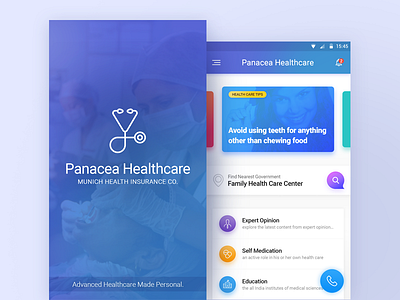 Health Care App app care colors creativity design doctor graphic healt mobile typography ui ux