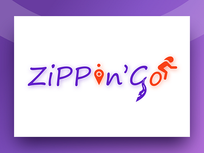 Zipping Go Logo Design art bike branding design graphic icon illustration location logo psd ride