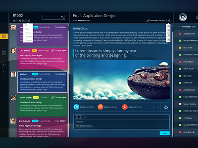 Email Dashboard - Free PSD design by Raj Dhruv...💯 on Dribbble