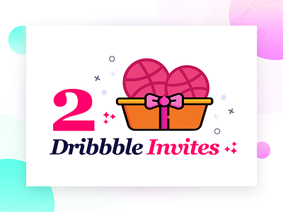 2 More Dribbble Invites color debut design draft dribbble game invitation invites player shot two victory