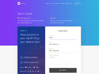 Cizotech Contact Us Page Design by Raj Dhruv...💯 on Dribbble