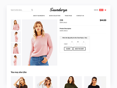 eCommerce Product Detail Saurdarya