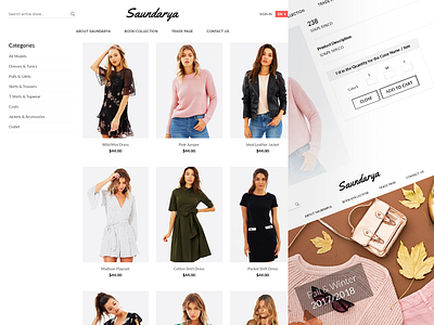 eCommerce Pages for Saurdarya by Raj Dhruv...💯 on Dribbble