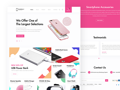 Smartphone Accessories Landing Page