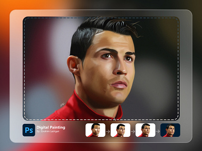 Ronaldo Digital Painting digital painting graphic design