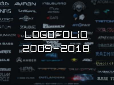 Logofolio Scott Kane / 2009-2018 font futuristic hitech logo logo portfolio logofolio logos logotype modern portfolio type typeface