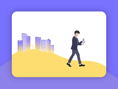 Digital Mobility 📱 character crm drawing employee header hero picture illustration isometric storytelling work