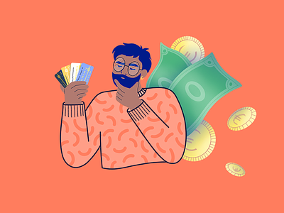 💸Which Credit Card abroad? advice blog branding character credit card credit cards illustration ipad pro money procreate storytelling