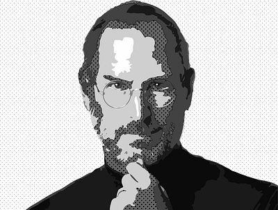 Steve Jobs app branding design graphic design illustration logo typography ui ux vector