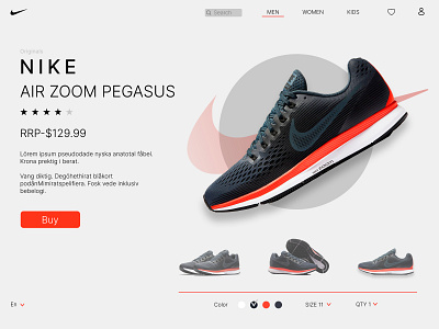 Web design NIKE