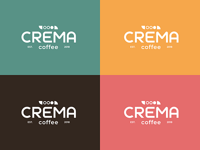 Colour Option of CREMA Coffee Logo