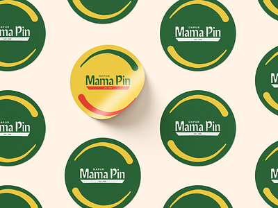 Dapur Mama Pin Logo Application logo design sticker design
