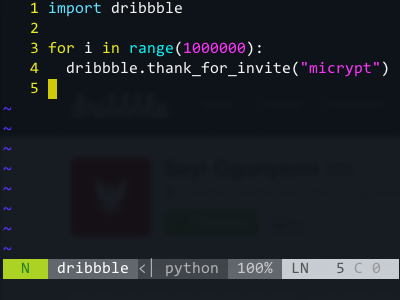 Thanks a million code python terminal