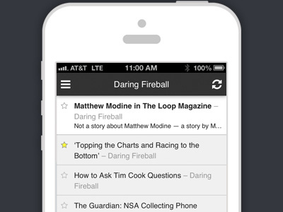 A Little Side Project of Mine app iphone mobile reader rss