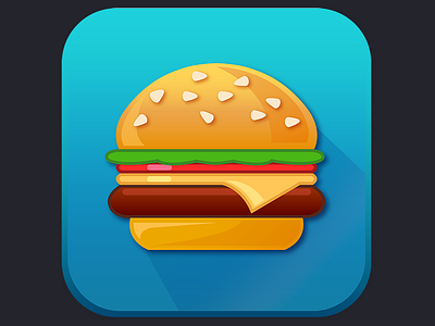Cheeseburger Icon burger cheeseburger food icon illustrator iphone junk tasty vectors