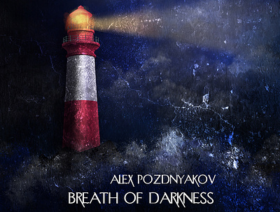 Cover of the music single " Breath of darkness" 2d 2d illustration art cover art cover artwork cover design design illustration lighthouse