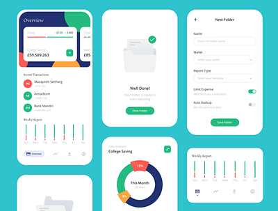 Momon Financial Apps app mobile ui design