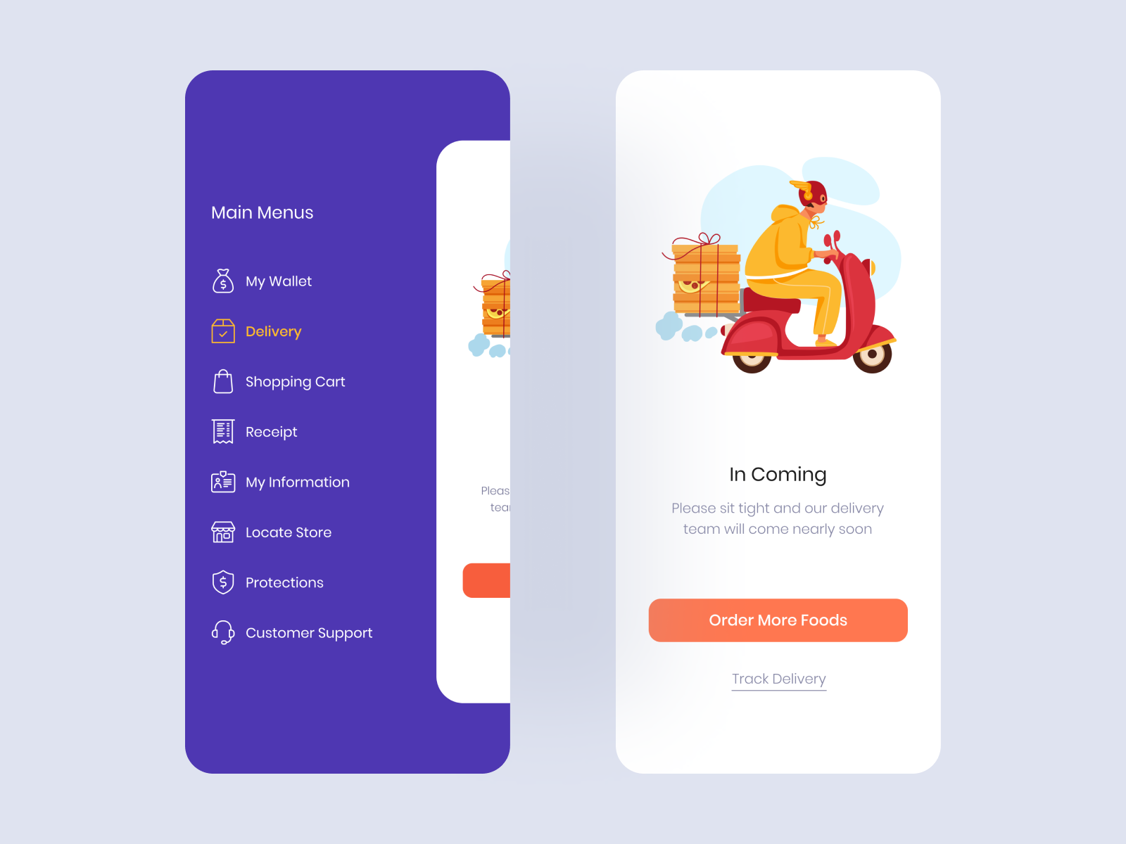 Side Menu by BuildWith Angga on Dribbble