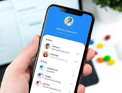 My Contacts app ios mobile ui ui design