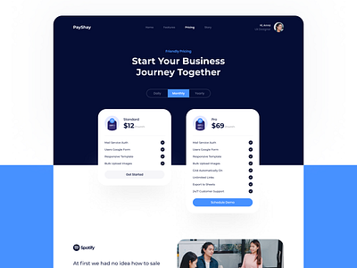 Pricing Website Page business finance freebie plan pricing ui design web design website