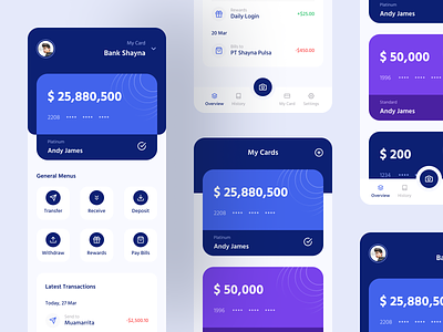 Infinite Pay App app bank card finance mobile money app payment ui design