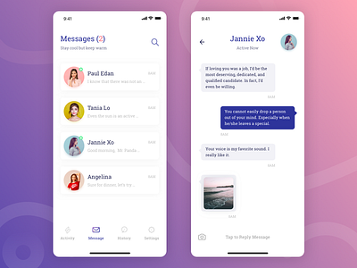 TemanKita: Message app chat design message mobile temankita wireframe