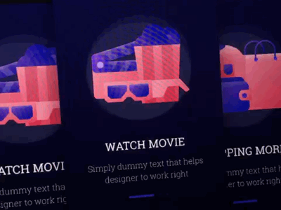 Introduction travel wireframe animation on-boarding mobile ux ui