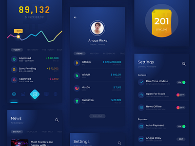 Cryptogo App angga risky icons illustration ios mobile ui ui design ux wireframe