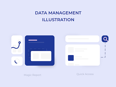 Data Management Illustration empty state illustration ui design