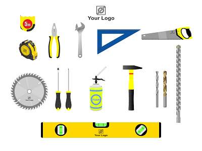 Building tools in vector building tools graphic design illustration logo vector