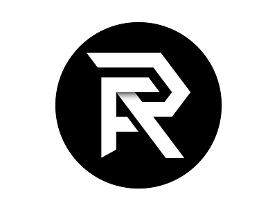 R F branding design graphic design initials logo logomark minimalistic simple vector