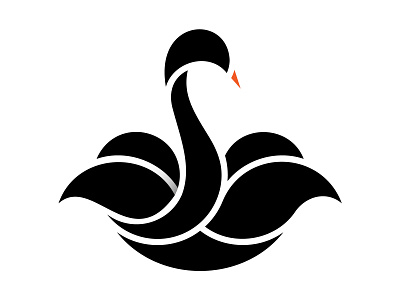 Swan branding design graphic design logo logomark minimalistic simple vector