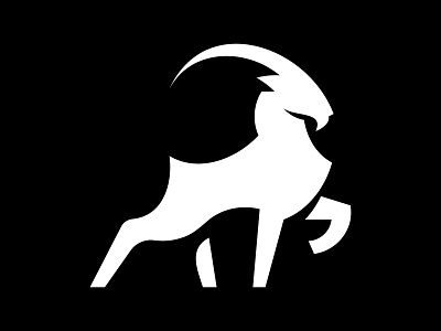 G.O.A.T. branding design flat goat graphic design logo logomark minimalistic modern simple symbol vector