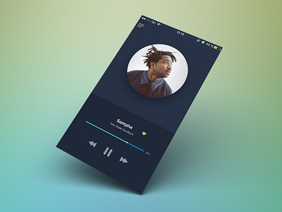 music player minimalistic music player