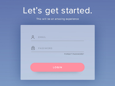 Login - Screen app form login ui webdesign