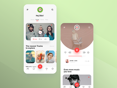 dailyui hypemachine appdesign app mobile music app ui music player