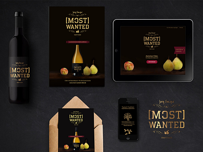 most wanted cider campaign branding branding concept branding design cider color concept craft beer fruits landingpage logo microsite mobile pearl product product design web design webdesign website western