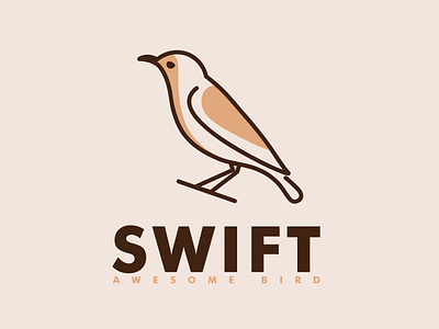 Bird Logo awesome logo bird logo branding design graphic design illustration logo swift bird logo ux vector