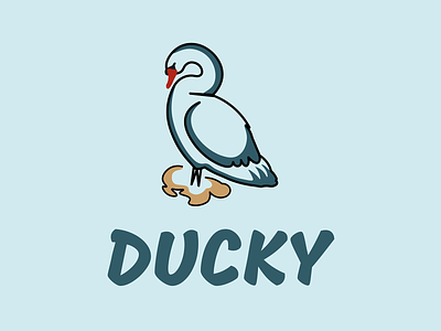 Ducky logo bird logo branding design ducky bird logo graphic design illustration logo ui ux vector