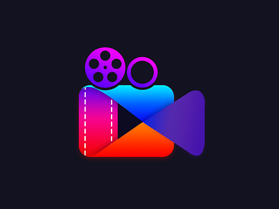 Photo video maker app icon