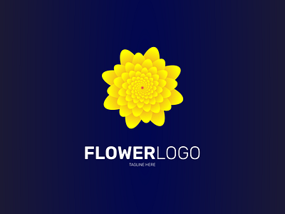 Flower Logo 3d branding design flower logo graphic design illustration logo motion graphics ui ux vector
